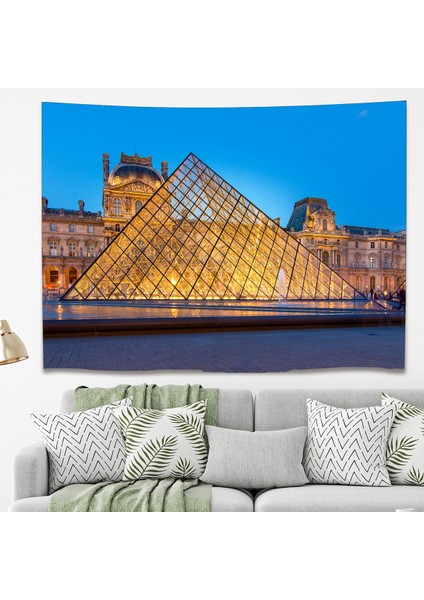 Manzara Şehir Paris Müze Duvar Örtüsü Duvar Halısı Duvar Sanatı Duvar Dekorasyonu Dekoratif Tapestry