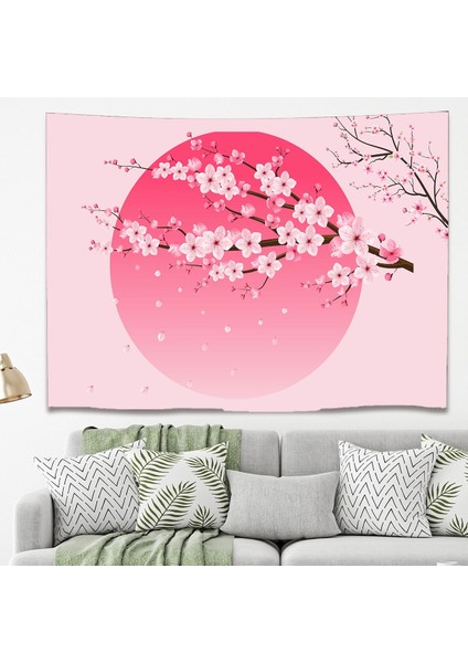 Sakura Çiçek Japonya Şık Duvar Örtüsü Duvar Halısı Duvar Sanatı Duvar Dekorasyonu Dekoratif Tapestry