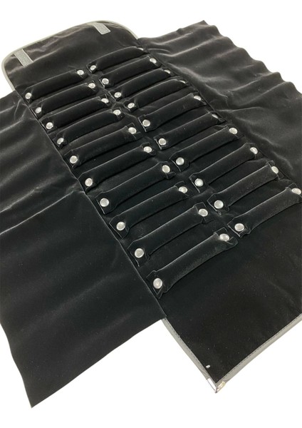 Siyah deri ve kumaş yüzük sergileme seyahat çantası, hafif ve pratik kullanım fiyatları