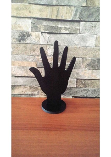 Şık Ahşap Yüzük Standı, Dekoratif Takı Düzenleyici, Siyah Renk fiyatları