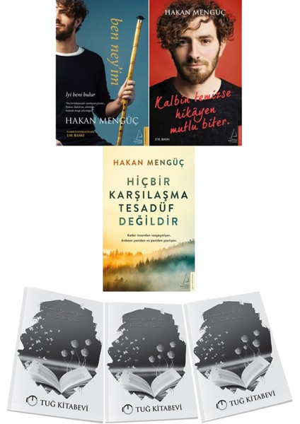 Ben Neyim - Kalbin Temizse Hikayen Mutlu Biter - Hiçbir Karşılaşma Tesadüf Değildir 3lü Set Hakan Mengüç + Hediyeli
