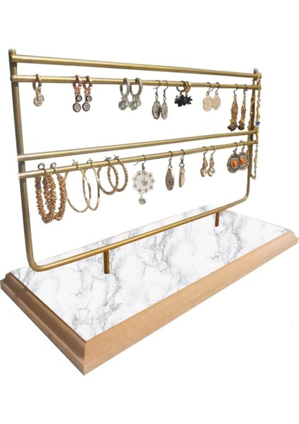 Altın takı düzenleyici standı, 2 parça, metal, geniş model, şık ve kullanışlı. fiyatları