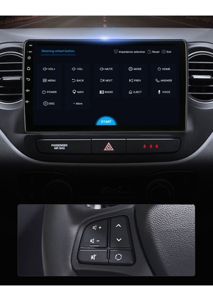Hyundai I10 2013-2019 Android Multimedya 4GB/64GB Carplay 9 Inc Hd IPS Ekran Kamera Hediyeli