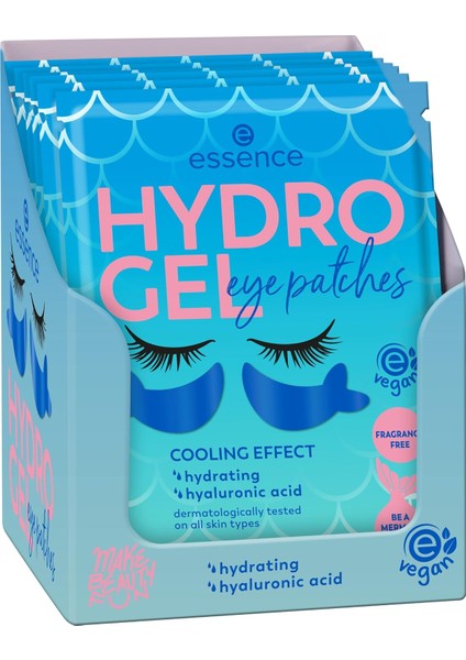 Hydro Jel 25'li Paket (25 x 1 Çift) - Göz Yamaları, Göz Bakımı, No. 03, Mavi, Nemlendirici, Bakım Sağlar, Serinletici, Vegan, Yağsız, Parfümsüz, Alkolsüz,