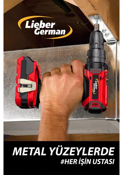 Teknoloji 21V Darbeli Metal Şanjuman Li-On Setli Akülü Şarjlı Vidalama Matkap fiyatları