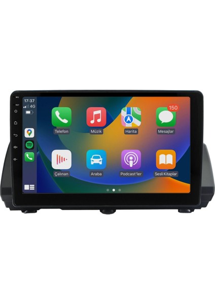 Renault Taliant Dacia Sandero Multimedya 10 Inc 4GB/64GB Hd IPS Ekran Carplay Kamera Hediye