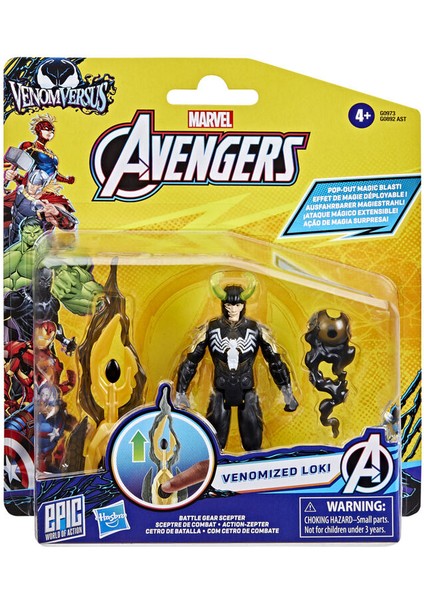 Avengers Venomversus Epic World Of Action Venomized Loki G0892