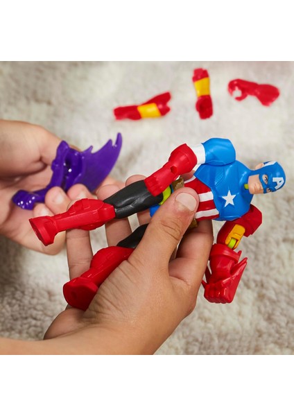 Mixmashers Captain America Aksiyon Figürü