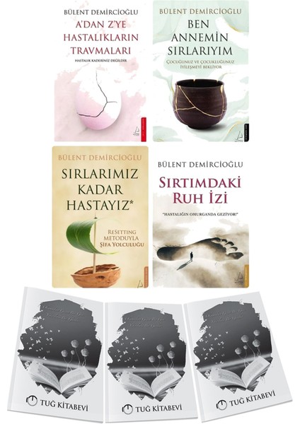 A’dan Z’ye Hastalıkların Travmaları-Ben Annemin Sırlarıyım-Sırlarımız Kadar Hastayız-Sırtımdaki Ruh Izi 4lü Set + Hediyeli