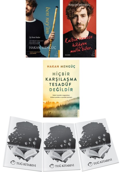Ben Neyim - Kalbin Temizse Hikayen Mutlu Biter - Hiçbir Karşılaşma Tesadüf Değildir 3lü Set Hakan Mengüç + Hediyeli