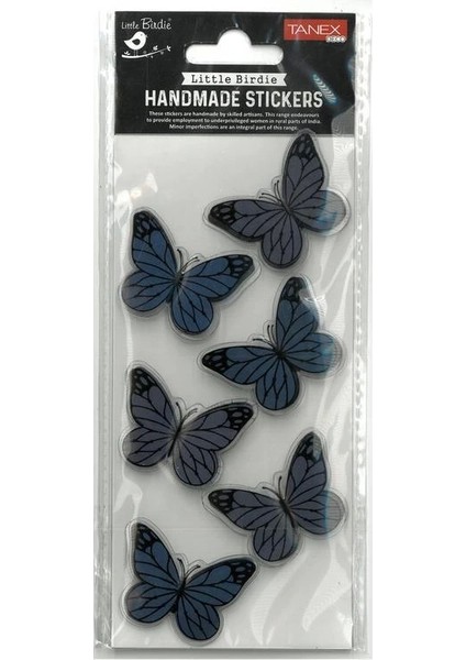 Tanex Handmade TNX-28051 Dekoratif Etiketler - Kelebek-11 Serisi Stıcker - Tekli