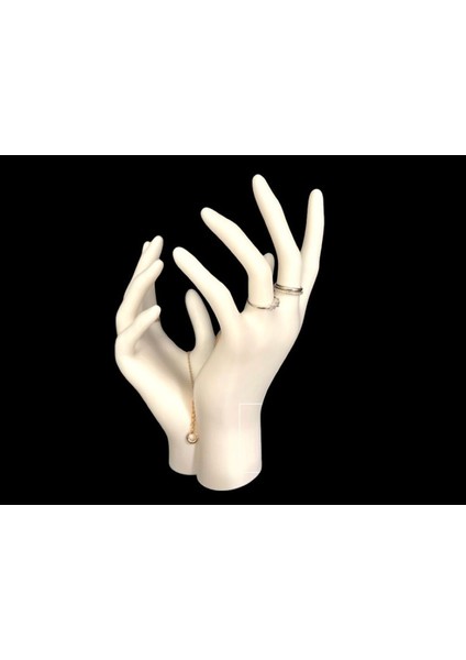 Beyaz el şekilli dekoratif takı ve makyaj organizeri, yüzük, küpe, kolye düzenleyici fiyatları