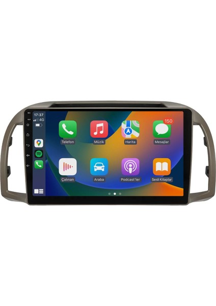 Nissan Micra 2002-2010 Android Multimedya 2gb RAM/32GB Carplay 9 Inc Hd Ips+Park Kamerası Hediye