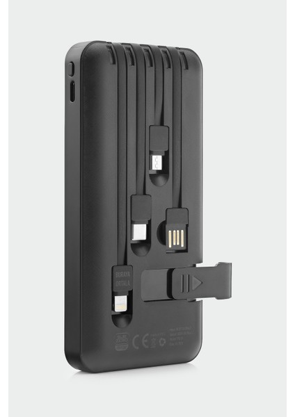 10000 Mah Powerbank-3 In 1 Standlı