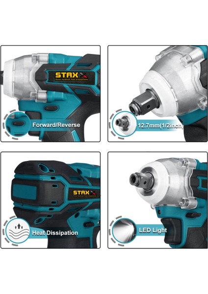 Germany Bl Motor 58V 10AH Çift Torq Somun Sıkma Sökme Bijon Matkap + Super Aksesuar Seti fırsatları