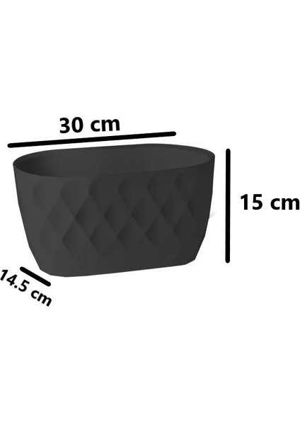 KRS-471 Dekoratif Yakamoz Balkon Saksı 3.5 Litre No 1 fiyatları