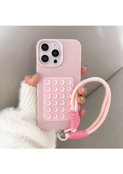 Toz pembe vakumlu silikon telefon tutucu, aynaya yapışır, kaymaz, pratik kullanım sağlar modelleri