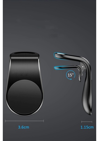 Mıknatıslı hava çıkışına uyumlu şık telefon tutucu, beyaz renk indirimleri