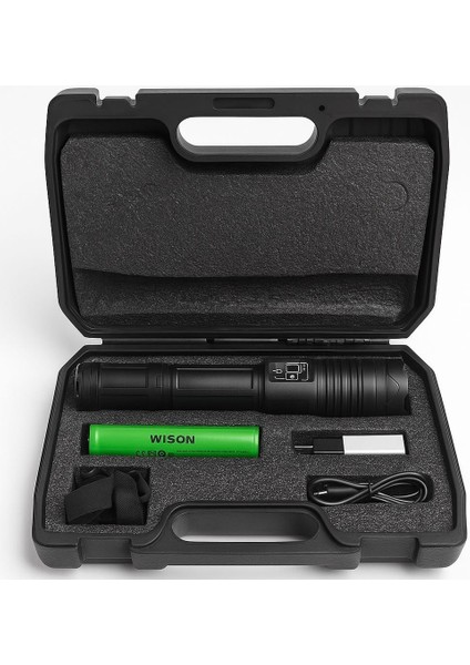 WS-1175 60 Watt 5500 Lümen Zoomlu Profesyonel Avcı Feneri