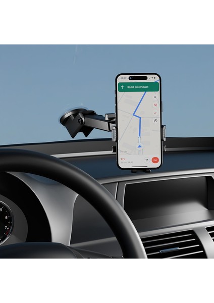 Ayarlanabilir Siyah Araç Telefon Tutucu, Güçlü ve Pratik Tasarım fırsatları