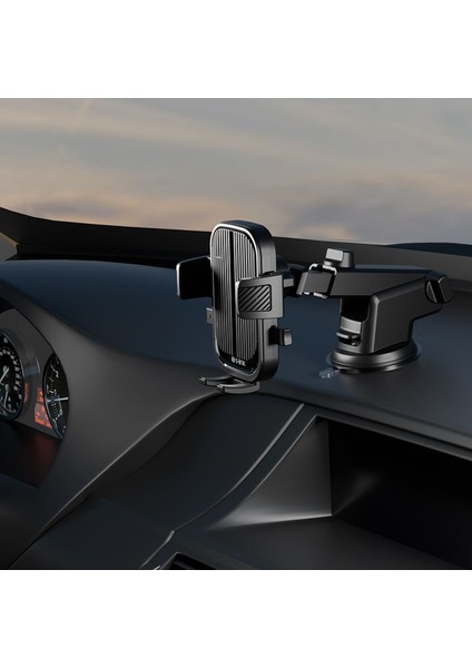 Ayarlanabilir Siyah Araç Telefon Tutucu, Güçlü ve Pratik Tasarım indirimleri