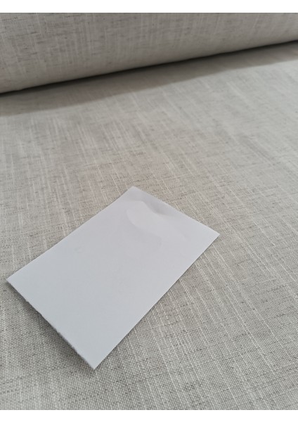 Ince Dokulu Hasır Keten Fon Perde -Pilesiz Dikim - Koyu Krem - T784 fırsatları