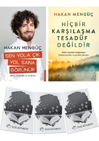 Sen Yola Çık Yol Sana Görünür ve Hiçbir Karşılaşma Tesadüf Değildir 2li Set Hakan Mengüç + Hediyeli