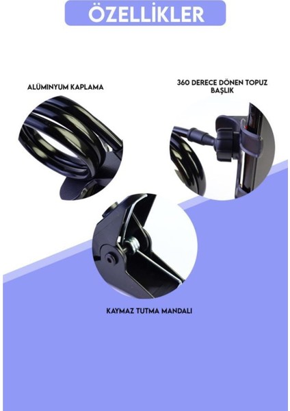 Şık Siyah Akrobat Telefon Tutucu ile Kolay ve Güvenli Kullanım