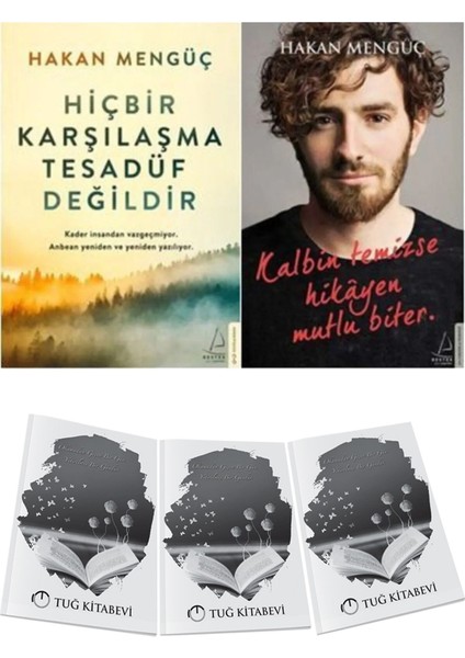 Hiçbir Karşılaşma Tesadüf Değildir ve Kalbin Temizse Hikayen Mutlu Biter 2li Set Hakan Mengüç + Hediyeli