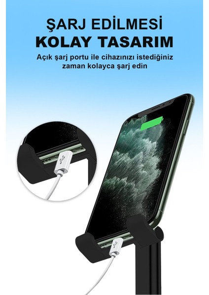 Gri Portatif Ayarlanabilir Telefon ve Tablet Tutucu, Mıknatıslı ve Rahat Kullanım İçin fırsatları