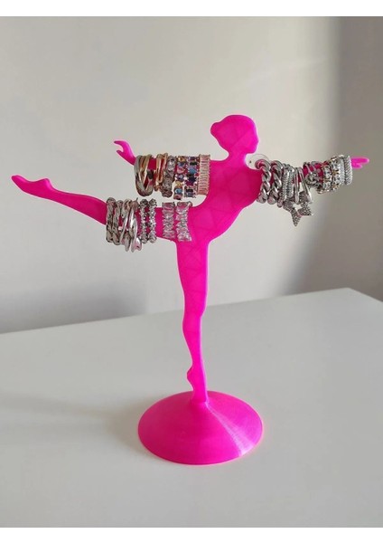 Pembe Balerin Takı Teşhir ve Düzenleyici, Çok Amaçlı, Şık Tasarım, 2 Parça