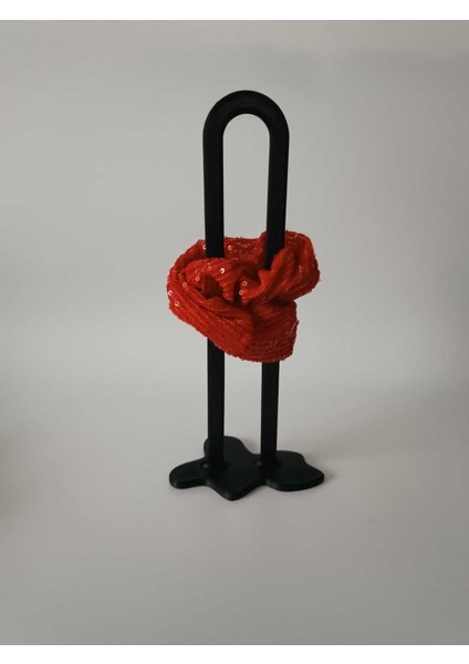 Siyah Toka Organizer Standı, düzenli ve şık kullanım sağlar. Plastik materyal, 1 parça.