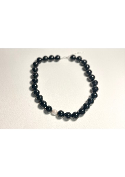 Sıkma Oltu Tek Incili Kolye modelleri