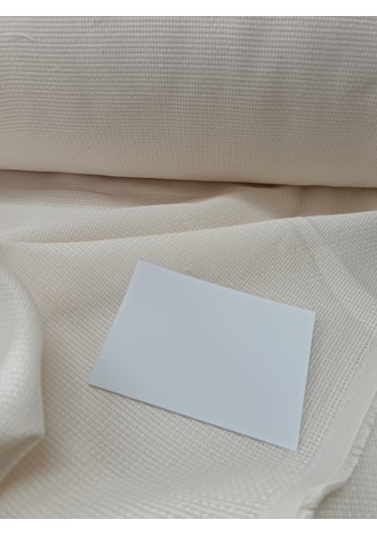 Modern Hasır Keten Fon Perde -Pilesiz Dikim - Koyu Krem - UU500 modelleri