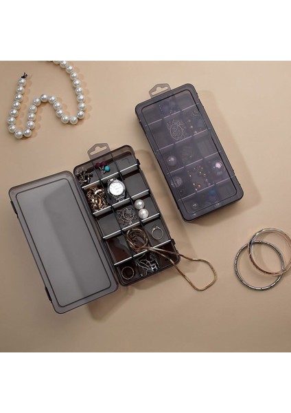 Çok Renkli 15 Bölmeli Takı Düzenleyici, Şık ve Kullanışlı Saklama Çözümü