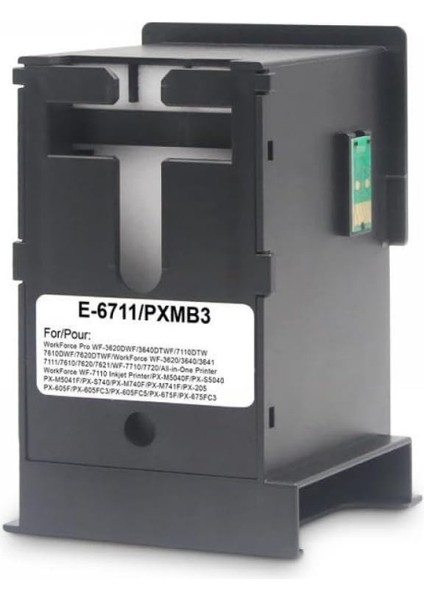 T6711-C13T671100 Atık Kutusu Epson Workforce WF-3640DTWF,WF-7110DTW,WF-7210DTW, WF-7610DWF,WF-7615DWF,WF-7620DTWF Uyumlu