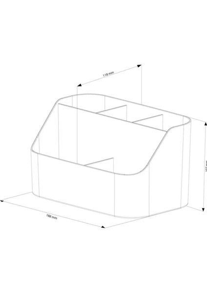 Gri 5 Bölmeli Çok Amaçlı Saklama Kutusu, Pratik ve Şık Düzenleme Çözümü fiyatları