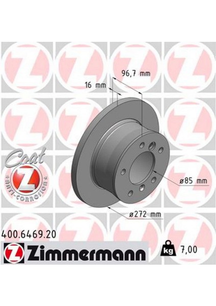 Fren Diski Arka Tek Teker Mercedes Sprinter B901 B904 . Vw Lt 28-35-46 Dpmah