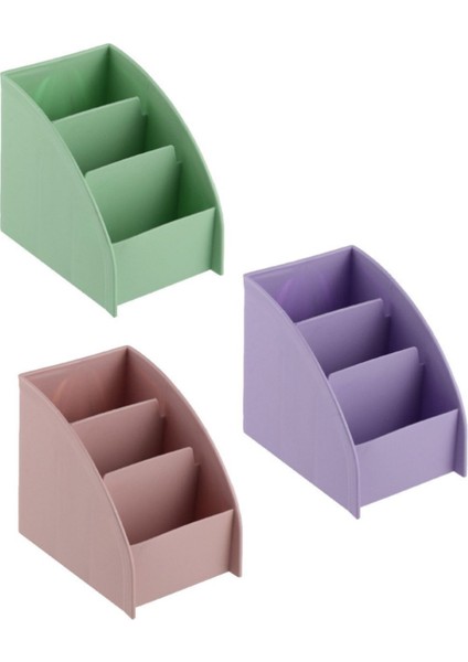 3'lü Çok Renkli Plastik Organizer, Pratik ve Şık Saklama Çözümü