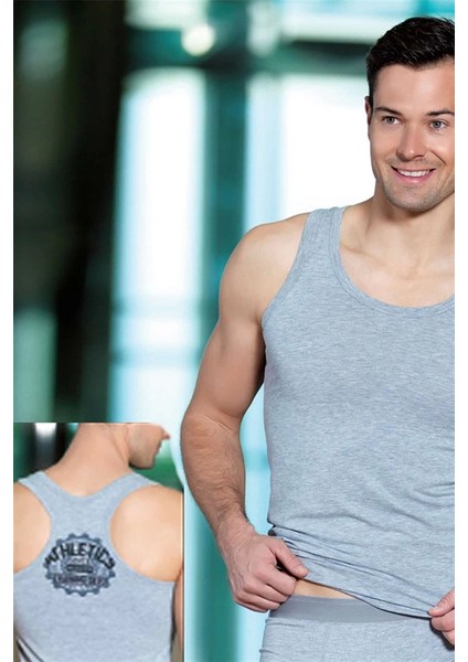 Mulvxbrf BRF02 Erkek Athletics Baskılı Rambo Atlet 1040 (Mulvix)