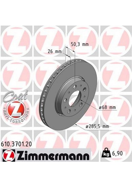 Ön Fren Aynasi Volvo S60 00-10 S80 98-06 V70 97-07 XC70 00-07 285X5DL Küçük Tip 986479210-DF4238 Dpmah