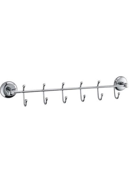 Mulvxkrg KRG02 6 Kancalı Dekoratif Askılık Mutfak Banyo Duvar Yüzeyi Askısı (Mulvix)