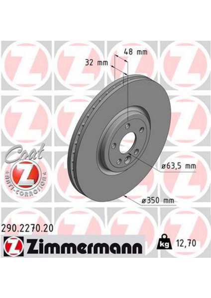 Fren Diski On 18 Inc Range Rover Velar L560 17 Jaguar F-Pace X761 Xe X760 Xf Ii X260 Xf Sportbrake X260 I-Pace X590 Dpmah