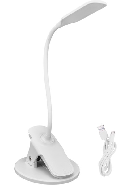 Akıllı Göz Bakım Masa Lambası Katlanır Gece Okuma Lambası USB ile Çalışan Klipsli Masa Lambası Yurt Lambası (Yurt Dışından)