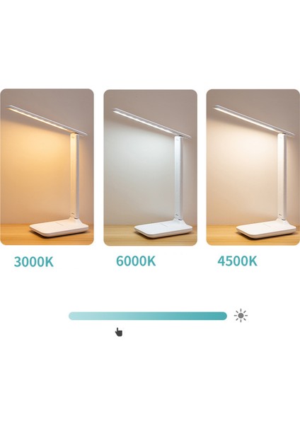 Masa Lambası Göz Koruması Dokunmatik Kısılabilir Tak-Çıkar 180 Derece Döndürülebilir Katlanır Stand Tasarım LED Öğrenme Masası Lambası (Yurt Dışından) modelleri