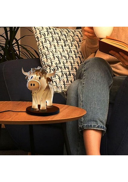 Yak Masa Lambası Aydınlatmalı Buzağı Hayvan Masa Lambası Süsü Ev Yatak Odası Başucu Dekoru (Yurt Dışından) fırsatları