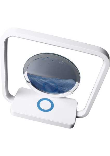 Başucu Masa Lambası Kum Sanat Tasarım Kablosuz Şarj Ayarlanabilir Işık Rengi Dekoratif Başucu Masa Lambası Ev Için Mavi (Yurt Dışından) indirimleri