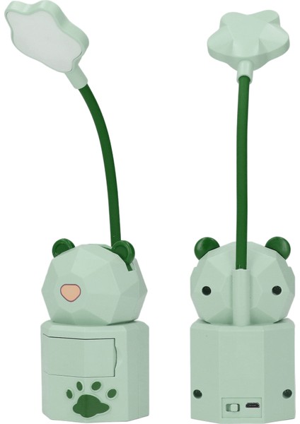 LED Karikatür Masa Lambası Göz Koruması Okuma Gece Lambası USB Şarjlı Masa Lambası Yatak Odası Yurtyeşil (Yurt Dışından)