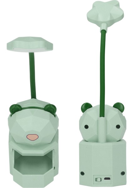 LED Karikatür Masa Lambası Göz Koruması Okuma Gece Lambası USB Şarjlı Masa Lambası Yatak Odası Yurtyeşil (Yurt Dışından)