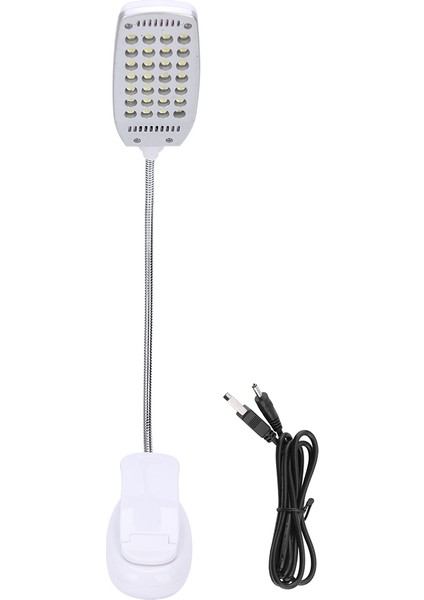 28LED Yüksek Parlaklık 360 Derece Dönebilen Okuma Klipsi Masa Masa Lambası Göz Koruması Için (Yurt Dışından)